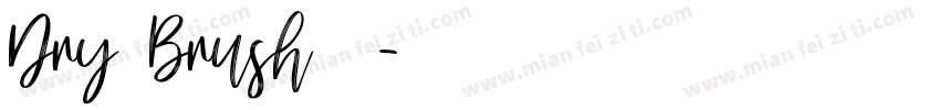 Dry Brush字体字体转换